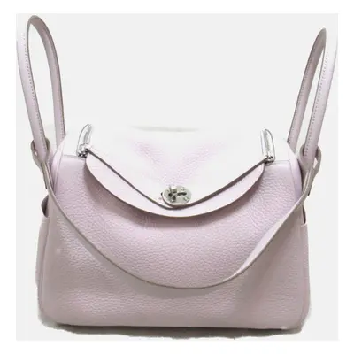 Hermes Purple Leather Lindy Leather Shoulder Bag