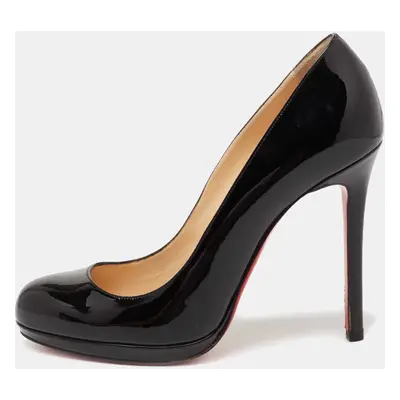 Christian Louboutin Black Patent Leather New Simple Pumps Size