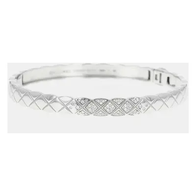 Chanel 18k White Gold Coco Crush Collection Diamond 81P Bracelet Size