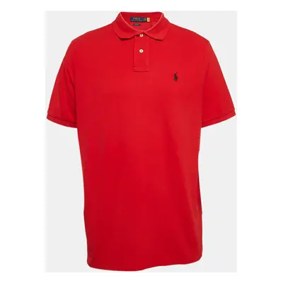 Polo Ralph Lauren Red Pique Cotton Polo T-Shirt