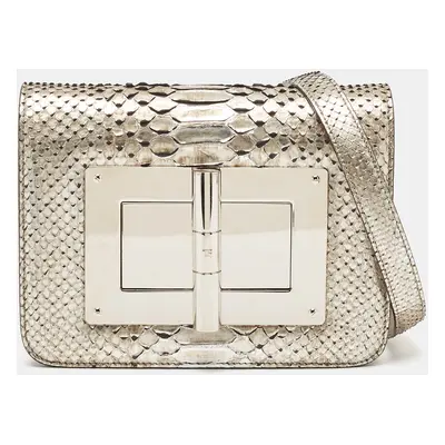 Tom Ford Silver Python Small Natalia Crossbody Bag