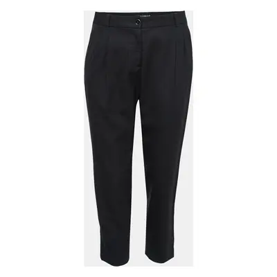 Dolce & Gabbana Black Wool Slim Fit Trousers Waist 28"