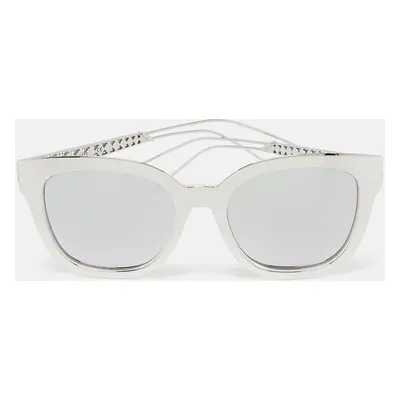 Dior Silver Mirrored TGUDC Diorama Wayfarer Sunglasses