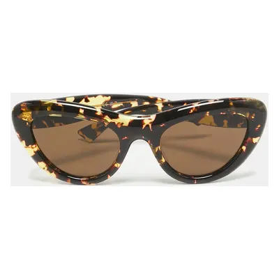 Bottega Veneta Tortoise Brown BV1282S Bombe Cat Eye Sunglasses