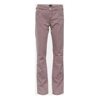 Emporio Armani Pale Pink Denim Straight Fit Jeans