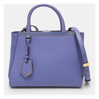 Fendi Purple Leather 2Jours Tote