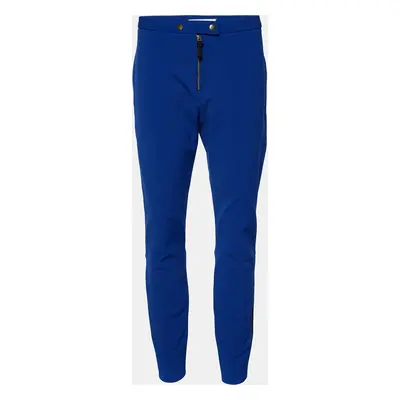 Marni Royal Blue Stretch Knit Zip Detail Leggings