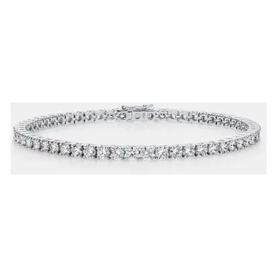 18k White Gold Stunning 6.00 cts Lab Grown Diamond Tennis Bracelet