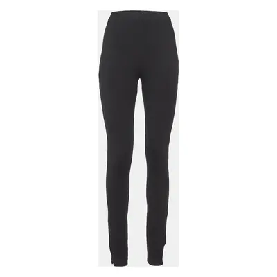 Toteme Black Jersey Zip Leggings