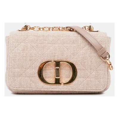 Dior Small Linen Macrocannage Caro Bag