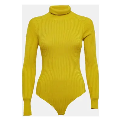 L.F.Markey Chartreuse Green Rib Knit Axel Bodysuit