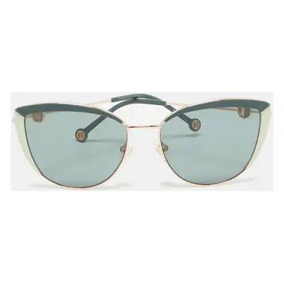 Carolina Herrera Green HER 0112/S Butterfly Sunglasses