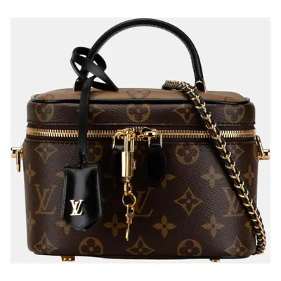 Louis Vuitton Brown Pvc Leather Monogram Vanity Nv Pm Bag