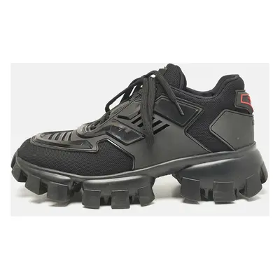 Prada Black Mesh and Rubber Cloudbust Thunder Low Top Sneakers Size