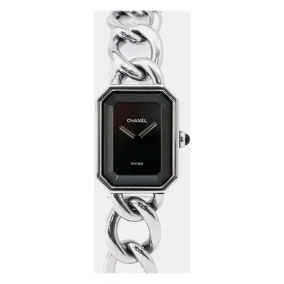 Chanel Black Stainless Steel Premiere H0452 Quartz Women's Wristwatch mm