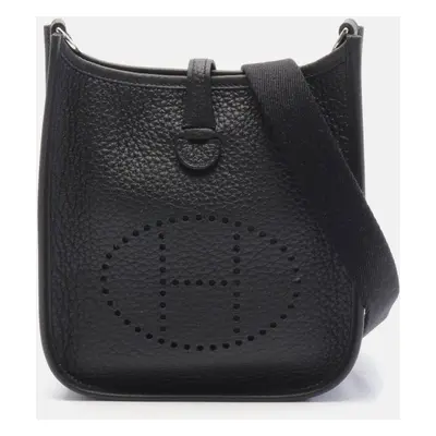 Hermes Black Leather Evelyne Tpm Amazon Shoulder Bag