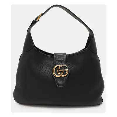 Gucci Black Leather Aphrodite Hobo