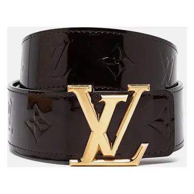 Louis Vuitton Amarante Monogram Vernis LV Initiales Belt 90CM