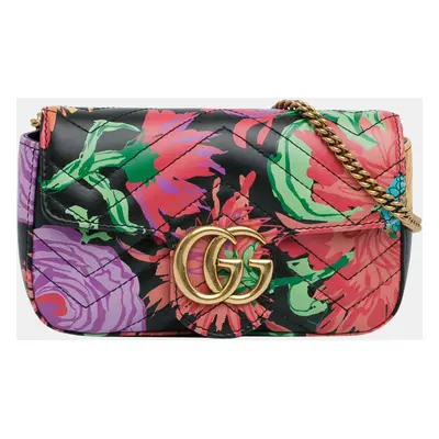 Gucci x Ken Scott Multicolor Super Mini GG Marmont Crossbody