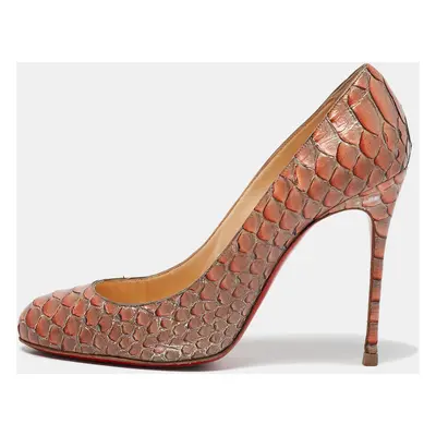 Christian Louboutin Two-Tone Python Leather Fifi Pumps Size 38.5