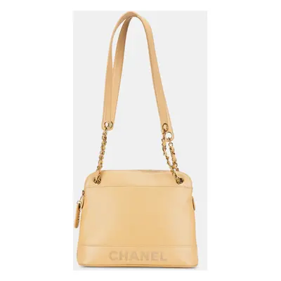 Chanel Yellow Caviar Shoulder Bag