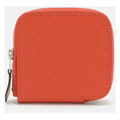 Hermes Pink Leather Azap Silk'in Compact Mini Coin Case