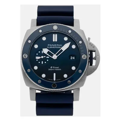 Pre-Owned Panerai Submersible QuarantaQuattro Blu Profondo PAM