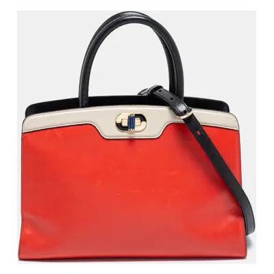 Bvlgari Multicolor Leather Isabella Rossellini Tote