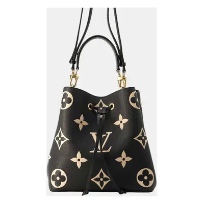 Louis Vuitton Noir/Beige Bicolor Monogram Empreinte Leather Neonoe Bag Size Mm