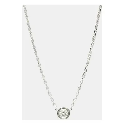 Cartier 18K White Gold and Diamond D'amour Pendant Necklace