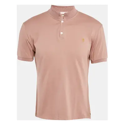 Alexander McQueen Pale Pink Cotton Pique Polo T-Shirt