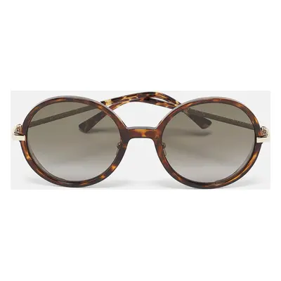 Jimmy Choo Tortoise Brown Gradient EMA/S Round Sunglasses