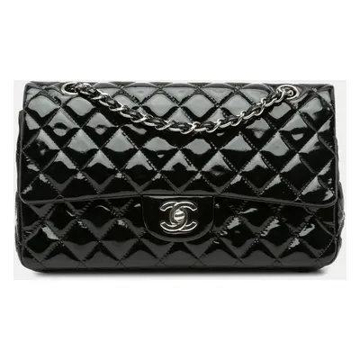 Chanel Black Medium Classic Patent Double Flap