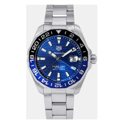 Tag Heuer Blue Stainless Steel Aquaracer WAY201T.BA0927 Automatic Men's Wristwatch mm