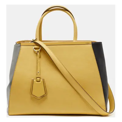 Fendi Tricolor Leather 2Jours Tote