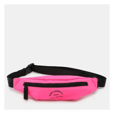 Karl Lagerfeld Neon Pink Nylon Rue St. Guillaume Belt Bag