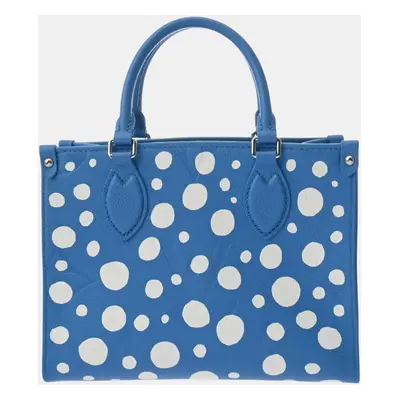 Louis Vuitton Blue/White Leather Monogram Empreinte On The Go PM Handbag