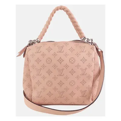 Louis Vuitton Pink Leather Monogram Mahina Babylone BB