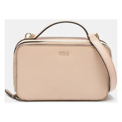 Furla Beige Leather Babylon Crossbody Bag