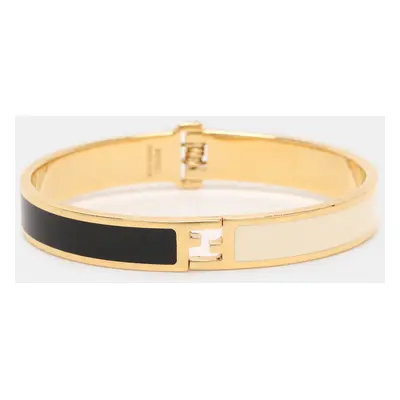 Fendi Fendista Two Tone Enamel Gold Tone Bracelet