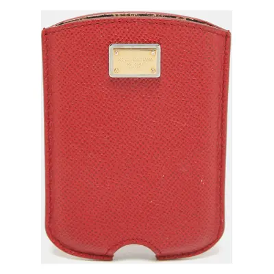 Dolce & Gabbana Red Leather Blackberry Cover