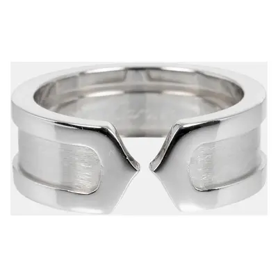 Cartier 18K White Gold C De Cartier Band Ring EU