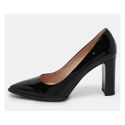 Tod's Black Patent Leather Pointed Toe Pumps Size