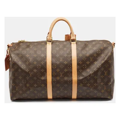 Louis Vuitton Monogram Canvas Keepall Bandouliere Bag