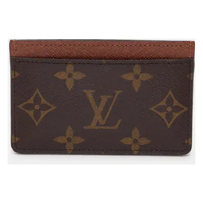 Louis Vuitton Brown Monogram Canvas Card Holder