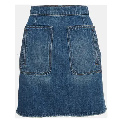 Zadig & Voltaire Blue Denim Juny Bleu Mini Skirt