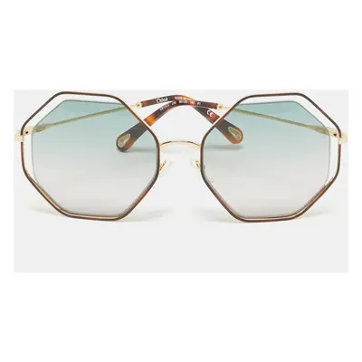 Chloé Green Gradient CE132S Poppy Geometric Sunglasses