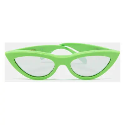 Celine Green/Grey Mirrored CL40019I Cat-Eye Sunglasses