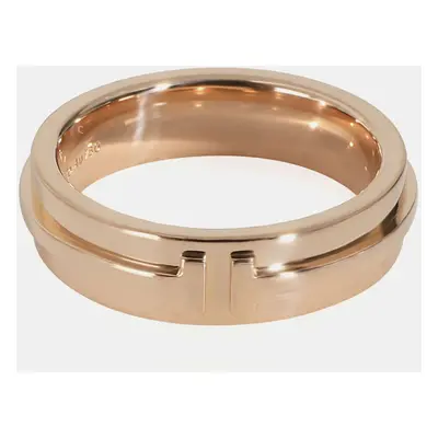 Tiffany & Co. 18K Rose Gold T Wire Band Ring EU