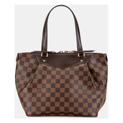 Louis Vuitton Brown Coated Canvas Damier Ebene Westminster PM Bag